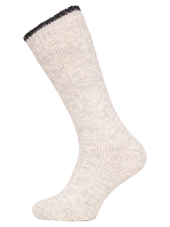 HomeOfSocks Wollsocken Extra mit Frotte ecru/beige - 1 Paar