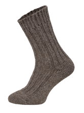 HomeOfSocks Wollsocken Alpaka Natur hellgrau/braun- 2 Paar