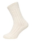 HomeOfSocks Wollsocken Alpaka Natur cremeweiss/grau- 2 Paar