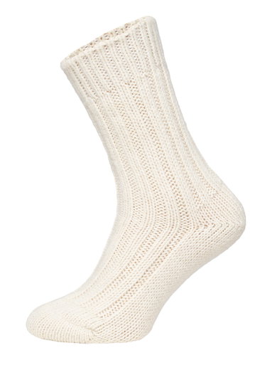 HomeOfSocks Wollsocken Alpaka Natur cremeweiss/grau- 2 Paar