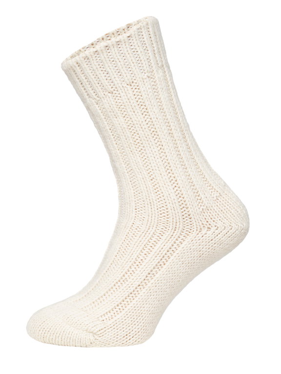 HomeOfSocks Wollsocken Alpaka Natur cremeweiss/grau- 2 Paar