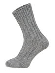 HomeOfSocks Wollsocken Alpaka Natur hellgrau/anthrazitgrau - 2 Paar