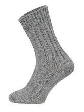 HomeOfSocks Wollsocken Alpaka Natur hellgrau/anthrazitgrau - 2 Paar