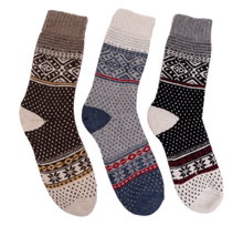 HomeOfSocks Wollsocke Hygge (45% Wolle) schwarz/bunt - 1 Paar