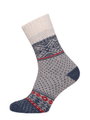 HomeOfSocks Wollsocke Hygge (45% Wolle) blau/bunt - 1 Paar