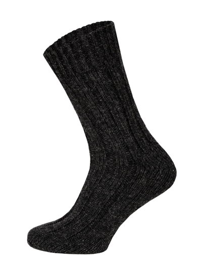 HomeOfSocks Wollsocken 100% Natur Warm anthrazitgrau - 1 Set mit 2 Paar
