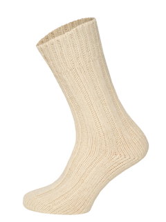 HomeOfSocks Wollsocken 100% Natur Warm cremeweiss - 1 Set mit 2 Paar
