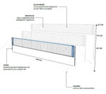 Hudora Netz Tennis/Badminton/Federball/Volleyball höhenverstellbar - Breite 6 Meter