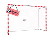 Hudora Football Goal Allround (ideal goal for recreational sports, easy assembly) red - 300x200x110cm