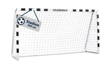 Hudora Fussballtor Stadion (hochwertig, robust, einfacher Aufbau) weiss - 300x160x90cm