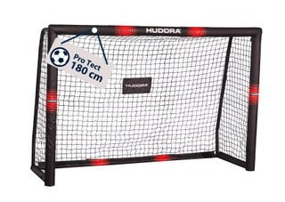 Hudora Football Goal Pro Tect 180 (high quality, durable, easy assembly) black - 180x120x60cm