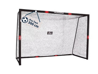 Hudora Football Goal Pro Tect 300 (high-quality, durable, easy assembly) black - 300x200x120cm