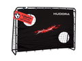 Hudora Fussballtor Trainer mit Torwand (strapazierfähig, sicherer Halt) schwarz - 213x152x76cm