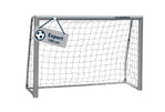 Hudora Fussballtor Expert 180 (stabil, langlebig, wetterbeständig) weiss - 180x120x60cm