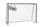 Hudora Fussballtor Expert 240 (stabil, langlebig, wetterbeständig) weiss - 240x160x85cm