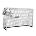 Hudora Fussballtor Advanced 240 (hochwertig, langlebig, einfacher Aufbau) weiss - 240x160x85cm