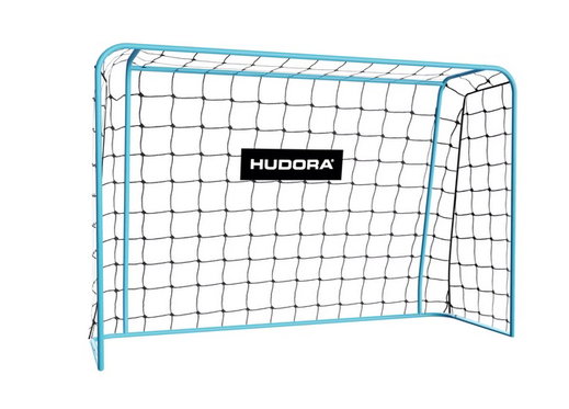Hudora Fussballtor Start 180 (robust, langlebig) cyanblau - 180x120x60cm