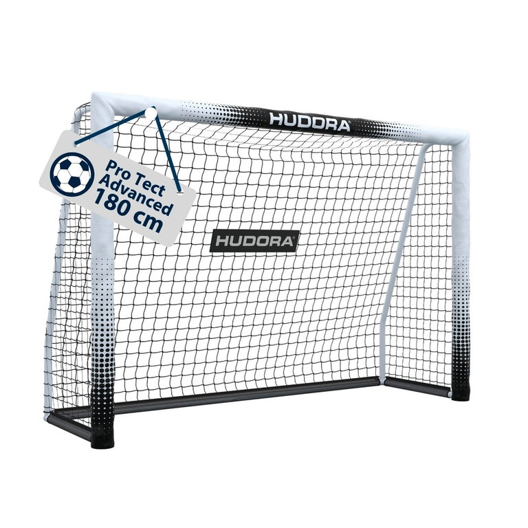 Hudora Football Goal Pro Tect 180 Advanced (high-quality, durable, easy assembly) white - 180x120x60cm
