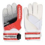 Hudora goalkeeper gloves for children (soft padding, Velcro fastener) red - 1 pair