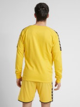 hummel Sport-Langarmshirt hmlAUTHENTIC Training Sweat (Baumwoll/Polyester-Gemisch) gelb Herren