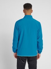 hummel Sport-Trainingsjacke hmlAUTHENTIC Micro Jacket (gewebter Stoff, Reißverschlusstaschen) tealblau Herren