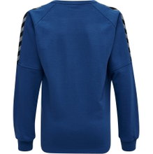 hummel Sport-Langarmshirt hmlAUTHENTIC Training Sweat (Sweatstoff, Rippbündchen) dunkelblau Kinder