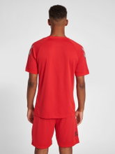 hummel Sport-Tshirt hmlLEAD Poly Jersey (Mesh-Material) Kurzarm rot Herren
