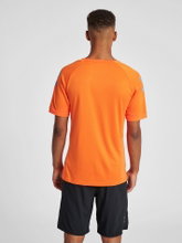 hummel Sport T-shirt hmlLEAD Poly Jersey (Mesh material) Short sleeve orange Men