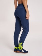 hummel Sporthose hmlLEAD Poly Pants (Seitentaschen, dehnbarer Sweatstoff) Lang denimblau Damen