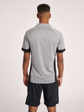 hummel Sport Polo hmlLEAD Functional (Mesh Material) Short Sleeve Grey/Black Men