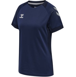 hummel Sport Shirt (Jersey) hmlLEAD Poly Jersey (Mesh Material) Short Sleeve Navy Blue Women