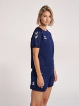 hummel Sport Shirt (Jersey) hmlLEAD Poly Jersey (Mesh Material) Short Sleeve Navy Blue Women
