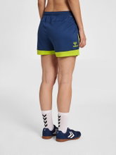 hummel Sports Shorts hmlLEAD Poly Shorts (Mesh Fabric, without Side Pockets) Short Denim Blue Women