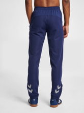 hummel Sporthose hmlLEAD Poly Pants (Seitentaschen, dehnbarer Sweatstoff) Lang marineblau Herren