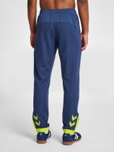 hummel Sporthose hmlLEAD Poly Pants (Seitentaschen, dehnbarer Sweatstoff) Lang darkblau Herren