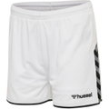 hummel Sporthose hmlAUTHENTIC Poly Shorts (leichter Jerseystoff, ohne Seitentaschen) Kurz weiss/schwarz Damen