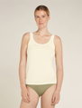Icebreaker Unterwäsche Tank Top Siren - Merinowolle - undyed weiss Damen