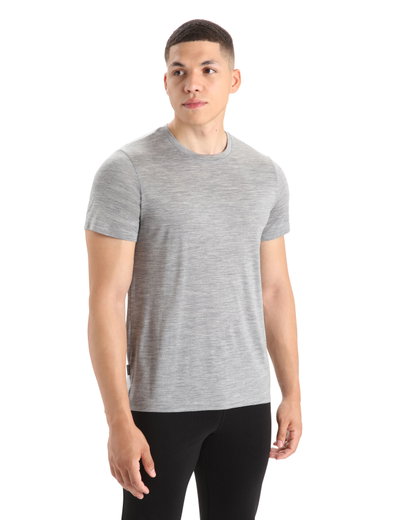 Icebreaker Funktions-Tshirt Sphere II SS - Merinowolle, Cool-Lite - feuchtigkeitsregulierend - grau Herren