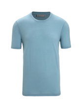 Icebreaker Hiking/Leisure Tshirt Tech Lite II (100% Wool, Fabric Thickness 150 Ultralight) Light Blue Men