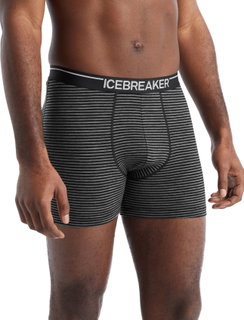 Icebreaker Boxershort Anatomica (Merinowolle) Unterwäsche gritstone heather grau Herren