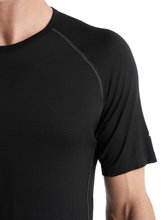 Icebreaker Unterwäsche Tshirt 150 Zone SS Crewe BodyfitZone enganliegend (Merinowolle) schwarz Herren