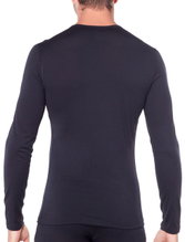 Icebreaker Underwear Long Sleeve 200 Oasis LS Crewe - Merino Wool, Slim Fit - Black Men