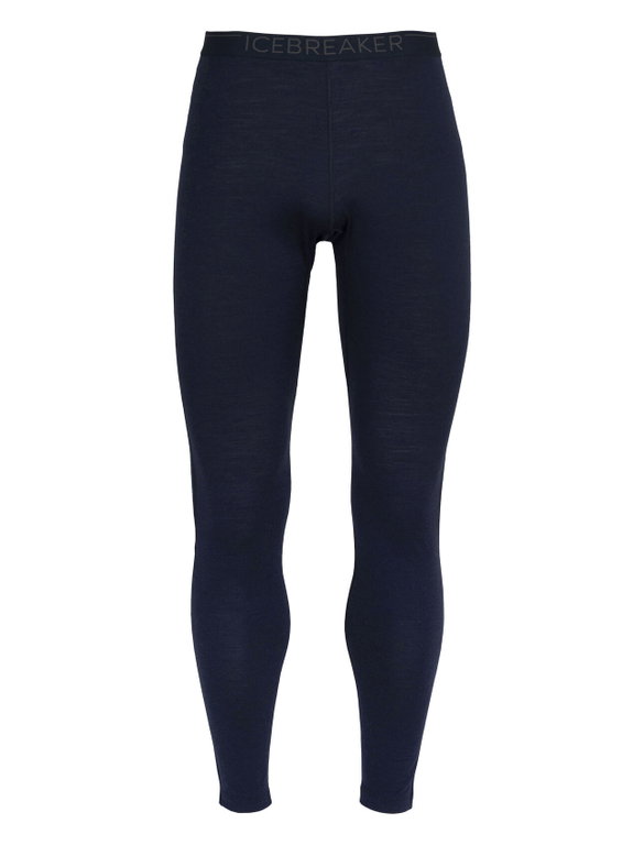 Icebreaker Unterwäsche Leggings 200 Oasis - Merinowolle, enganliegend - lang dunkelblau Herren