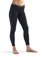 Icebreaker Unterwäsche Leggings 200 Oasis - Merinowolle, enganliegend - lang schwarz Damen