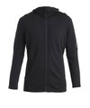 Icebreaker Kapuzenjacke Merino 260 Quantum IV Zip-Hoodie (100% Merinowolle) schwarz Herren