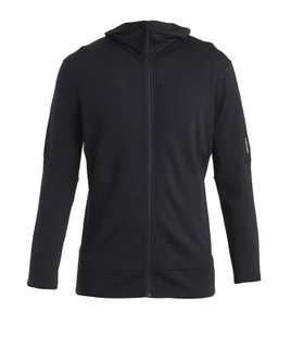 Icebreaker Hooded Jacket Merino 260 Quantum IV Zip-Hoodie (100% Merino Wool) black men