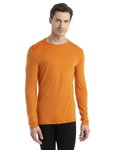Icebreaker Unterwäsche Thermo-Langarmshirt 260 Tech Crewe - Merinowolle, enganliegend - gelb Herren
