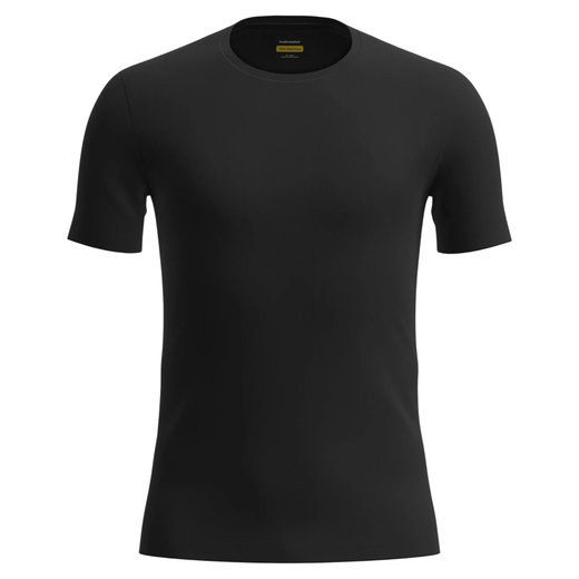 Icebreaker Unterwäsche Tshirt Anatomica SS Crewe (Merinowolle) schwarz Herren