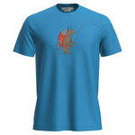 Icebreaker Wander-/Freizeit Tshirt Merino 150 Tech Lite Bear Catch (100% Merinowolle) blau Herren