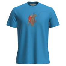 Icebreaker Wander-/Freizeit Tshirt Merino 150 Tech Lite Bear Catch (100% Merinowolle) blau Herren